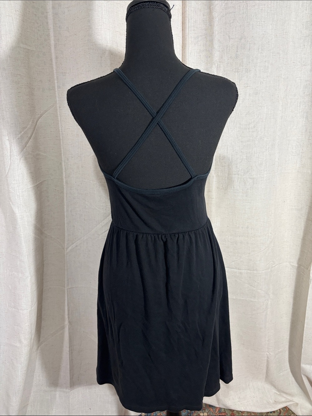 American Apparel Black Tank Mini Dress - Picture 2 of 6